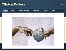 Tablet Screenshot of clintonpottery.com